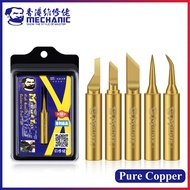 MECHANIC Original 900M-T Pure Copper Electric Soldering Iron Tip Glue Removal Welding Tips BGA Solde