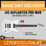 Charvel Pro Mod Joe Duplantier Signature San Dimas Style 2 HH Electric Guitar, Satin White