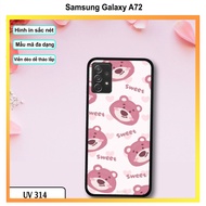 Phone Case - Strawberry Bear Printed Case for Samsung Galaxy A72 / A73