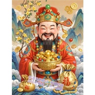 2025请个财神爷画像卷轴挂画客厅玄关商铺财神爷挂墙画免打孔The 2025 new model features a scroll depict the Go//ღ12.9