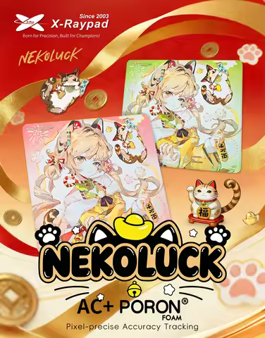 450x400x4mm X-Raypad Aqua Control + PORON® foam Gaming Mouse Pads – NekoLuck