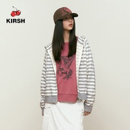 [KIRSH] เสื้อฮู้ดลายทางรูดซิปขึ้น | 24AW