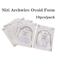 10pcs/pack Dental Orthodontic Niti Archwire Ortho Round Arch Wire Ovoid Form Lower/Upper 012/014/016
