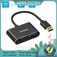 OTN-5201B USB 3.0 to HDMI VGA digital video adapter, USB to HDTV VGA 1080P AV Converter Support 2K