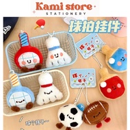 Tennis racket keychain, cute sports soccer keychain -VPP KAMI