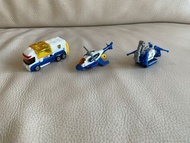 Tomica Hyper Blue Police Mobile Vehicle Set without motorcycle
