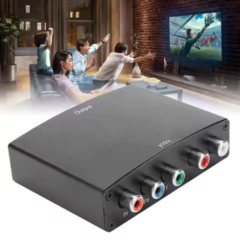 RGB Component RGB Converter YPbPr to HDMI Converter Portable L/R Audio RGB Adapter Cable ABS YPbPr t
