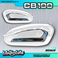 CB 100 TRANSPARENT STRIPING STICKER SET RIGHT CB100 ACCESSORIES VARIATION DESIGNKiri CAN BE CUSTOMIZ