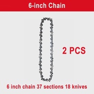 Chainsaw Chain 6 Inches Chain Rechargeable Saw Mini Electric Chainsaw Cordless Saw Carpentry Gardeni