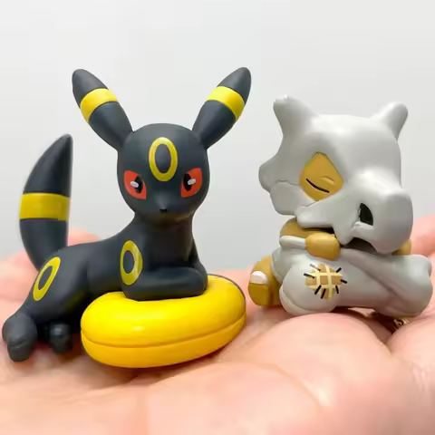 Takara Tomy Arts Pokemon Cubone Gashapon Mini Sleeping Figurine Relaxing Home Desktop Decor Collecti