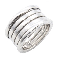 【二手】寶格麗BVLGARI B-zero1 四環戒指 346594 K18WG（白K金）B-zero1 四環戒指 男女通用 二手 A