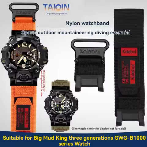 GWG-B1000 Nylon Watch band For Casio G-SHOCK 5713 GWG-B1000EC-1A Modified canvas Watch strap men Bra
