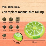 Mini DND Dice Set，Portable Rotary Dice Roller DND Mini Metal Dice Set, Perfect for Dungeons & Dragon