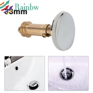 38mm Basin Push Button Clack Spring Bolt Sink Waste Plug in Chrome Easy to Clean