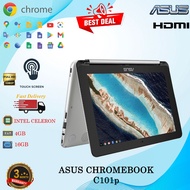 ASUS CHROMBOOK C101p  INTEL CELERON 4GB RAM 16 GB SSD