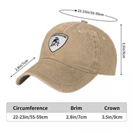 Lamborghini Logo Adult Washed Cowboy Hat 100% Cotton Curved Brim Sun Hat Simple Casual All-Match Neu