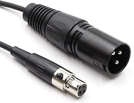 SiYear 3 Pin XLR Male Plug to 3 Socket Female Mini XLR Pro Lapel Microphone Cable -TA3-XLR Cable（65C