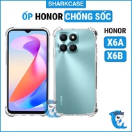 Honor X6A, X6B transparent flexible silicone shockproof case protects phone camera Honor phone back 