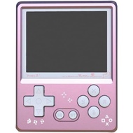GKD Pixel 2 Konsol Permainan Retro Logam Warna Merah Jambu, Mudah Alih Mini Poket Pegang Tangan, Skr