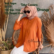 kemeja maudy oversize kemeja maudy shirt bahan rayon kemeja kantor wanita baju atasan wanita
