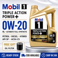 Original Import Mobil 1 Triple Action Power 0W20 0W40 Advanced Fully Synthetic Engine Oil 1L 4L API 