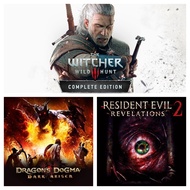 （Buy2Free1）（3in1）Nintendo Switch The Witcher 3，Resident Evil Revelation 2，Dragon's Dogma:Dark Arisen