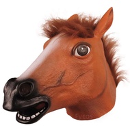NEW Horse Mask Carnival Party Cosplay Latex Head Cover Masquerade Funny Animal Full Face Helmet Men