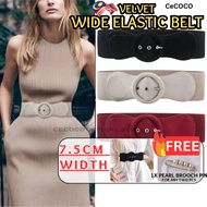 Tali Pinggang Perempuan Waist Belt Belt Woman Women Belt for Dress Elastic Belt Big Wide Belt 腰帶女 ve