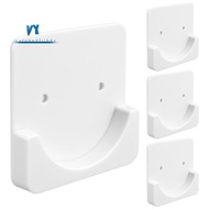 4 Pieces Adhesive Shower Curtain Rod Holder Shower Rod Retainer Wall Mount Holder, Shower Curtain Ro