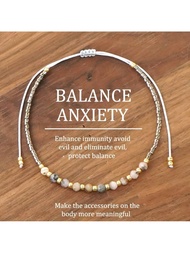 [Guardian Of The Soul]Retro Bohemian Style Bracelet Balanced Energy. Relieve Anxiety Bestow Daily Me