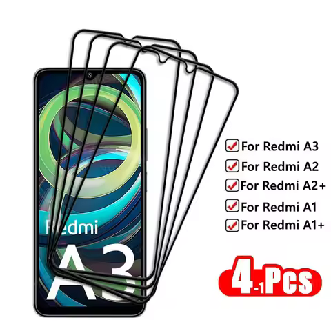 Full Cover Glass For Redmi A3 Tempered Glass For Xiaomi Redmi A3 A2 A1 Plus Screen Protector Protect