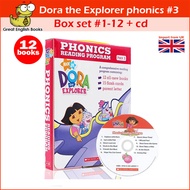(In Stock) พร้อมส่ง ชุดหัดอ่านโฟนิกส์ Dora the Explorer phonics #3 with Dora adventure natural spell