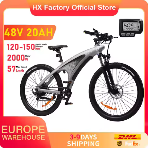 HX Q5 E Bike 2000W Adults Electric Bike 2000W 48V 20AH 27.5 Inch Electric Bicycle City E Bikes Mount