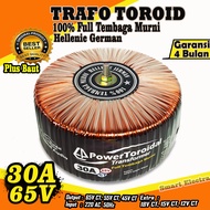 Trafo Toroid 30A 65V CT 55V CT 45V CT Dengan Full Tembaga Murni Helecnic Jerman