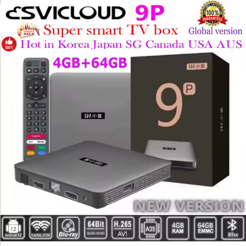 【Genuine】SVICLOUD 9P Global version Fibre North American TV Box AI Voice Remote 64GB 8K UHD palyer H