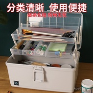 Nail Art Storage Box Transparent Painting Box for Artists and Students Multi-layer Art Wholesale Fol