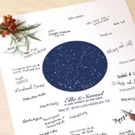 定製化婚禮佈置 浪漫客製化星空賓客簽名板 和星星一同見證