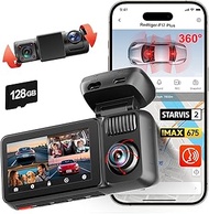 REDTIGER F17 Plus 4 Channel Dash Cam 2.7K+1080P*3, STARVIS 2, 128GB Card, 360° Front Inside and Rear