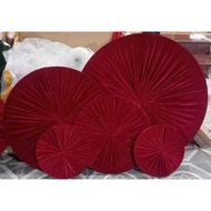 Velvet circle for event decoration