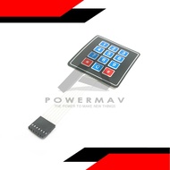 4x3 Membrane Matrix Keypad Thin Flexible Adhesive Backing 12 Key Matrix Keypad 4 Rows x 3 Columns fo