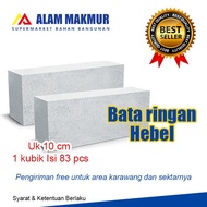 Platinum bata ringan/hebel 10 cm harga perkubik (khusus area