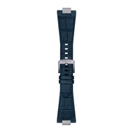 TISSOT OFFICIAL DARK BLUE PRX LEATHER STRAP WITH STEEL ENDPIECE (T852047701)