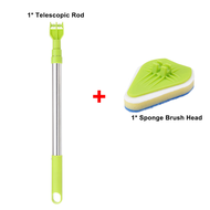 TSTT Multi-Purpose Cleaning Scrub Brush Telescopic Bathtub Cleaner Window Cleaner For Clean Bathroom