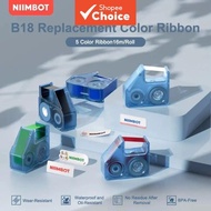 NIIMBOT B18 Labeling Ribbon Refill Tape for Thermal Transfer Label Printer Long Lasting Non Fade Sta