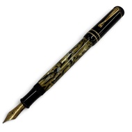 品相極佳 ▼MONTBLANC1994 年作家系列 奧斯卡王爾德紀念款 18K 金 B 尖 限量版 20,000 支 01326/20000 白星鋼筆 黑色 重量 33.69 克 男士