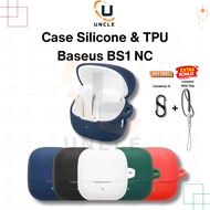 Baseus BS1 NC Silicone Case Cover BS1NC/ Model A00101 + Carabiner + Lanyard Strap With Clip