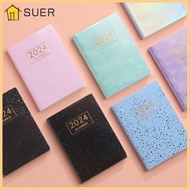 SUER 2024 Agenda Book, Pocket A7 Diary Weekly Planner, Portable with Calendar Dazzling Colorful Notebooks School Office
