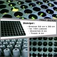 Pottray type 104 model bulat/pot semai/alat sema/ seed tray