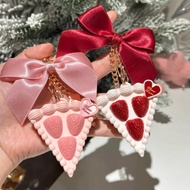 Flower Knows Strawberry Cupid Fragrance Air Fragrance Solid Aroma Pendant Girl Butterfly Keychain Ca