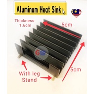 Heatsink 50mm*50mm*17mm Aluminium Clear Anodized Black Aluminum Heat sink